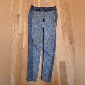 Gymshark Flex Charcoal and Black Leggings, Size Small